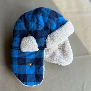 Hanna shearling hat size S (see measurement photo—probably around 12m size) EUC